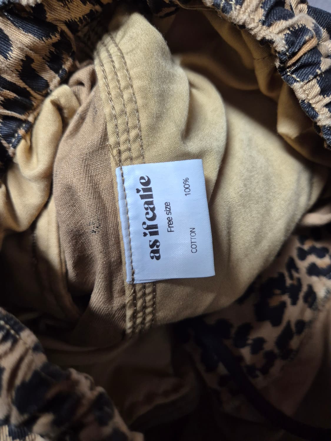 에즈이프캘리 레오파드 카고 바지 as if calie 상품이미지9