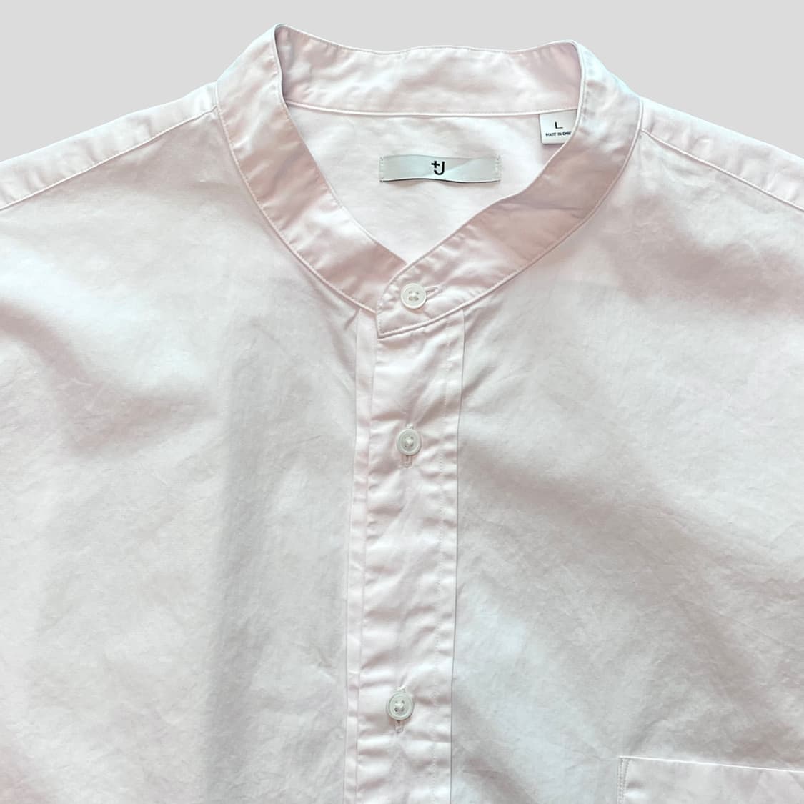 (L)유니클로 +J 수피마코튼 오버사이즈스탠칼라셔츠 상품이미지2