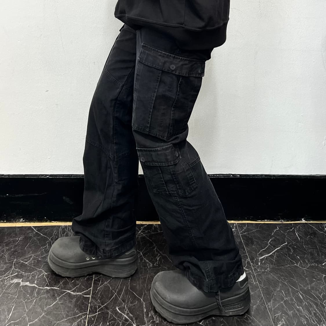 스투시 립스탑 서플러스 카고 팬츠 블랙 상품이미지1