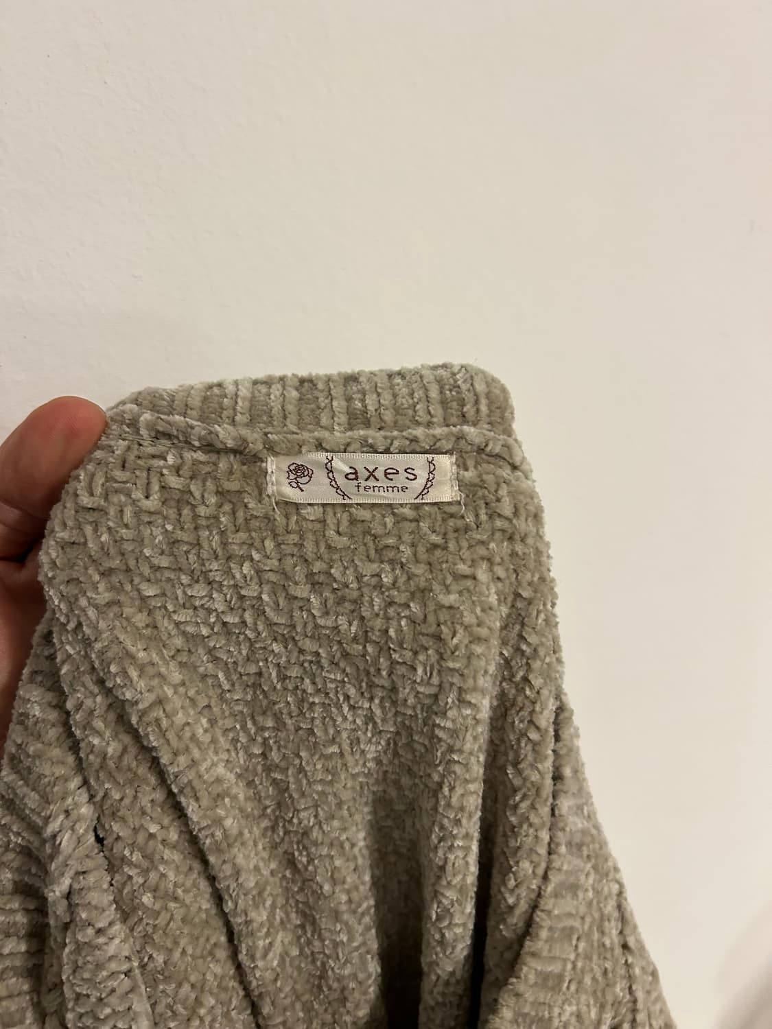 액시즈팜 케이블 진주장식 벨트 니트 상품이미지6