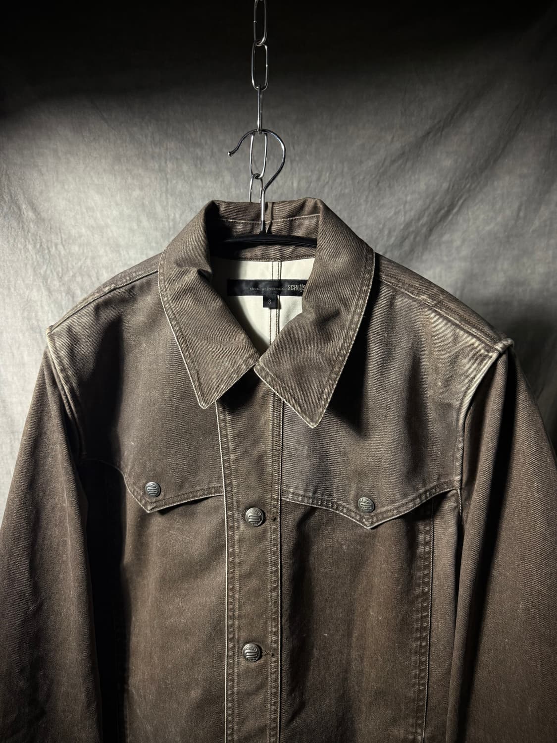 Schlüssel garment dyed denim jacket   상품이미지3