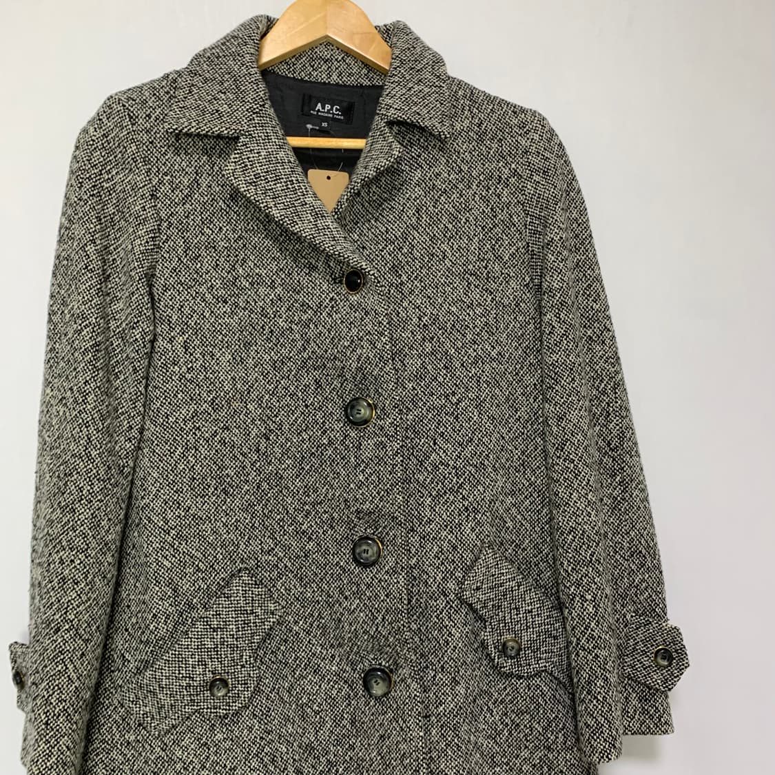 A.P.C. 아페쎄 헤링본 코트 XS 여성 빈티지 상품이미지2