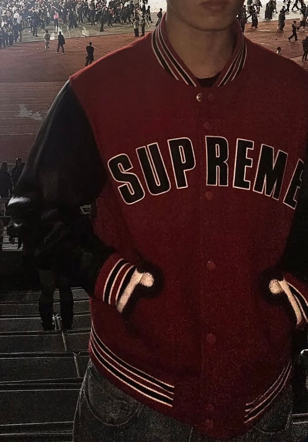 (L) 슈프림 치토 레드 바시티 자켓 상품이미지1