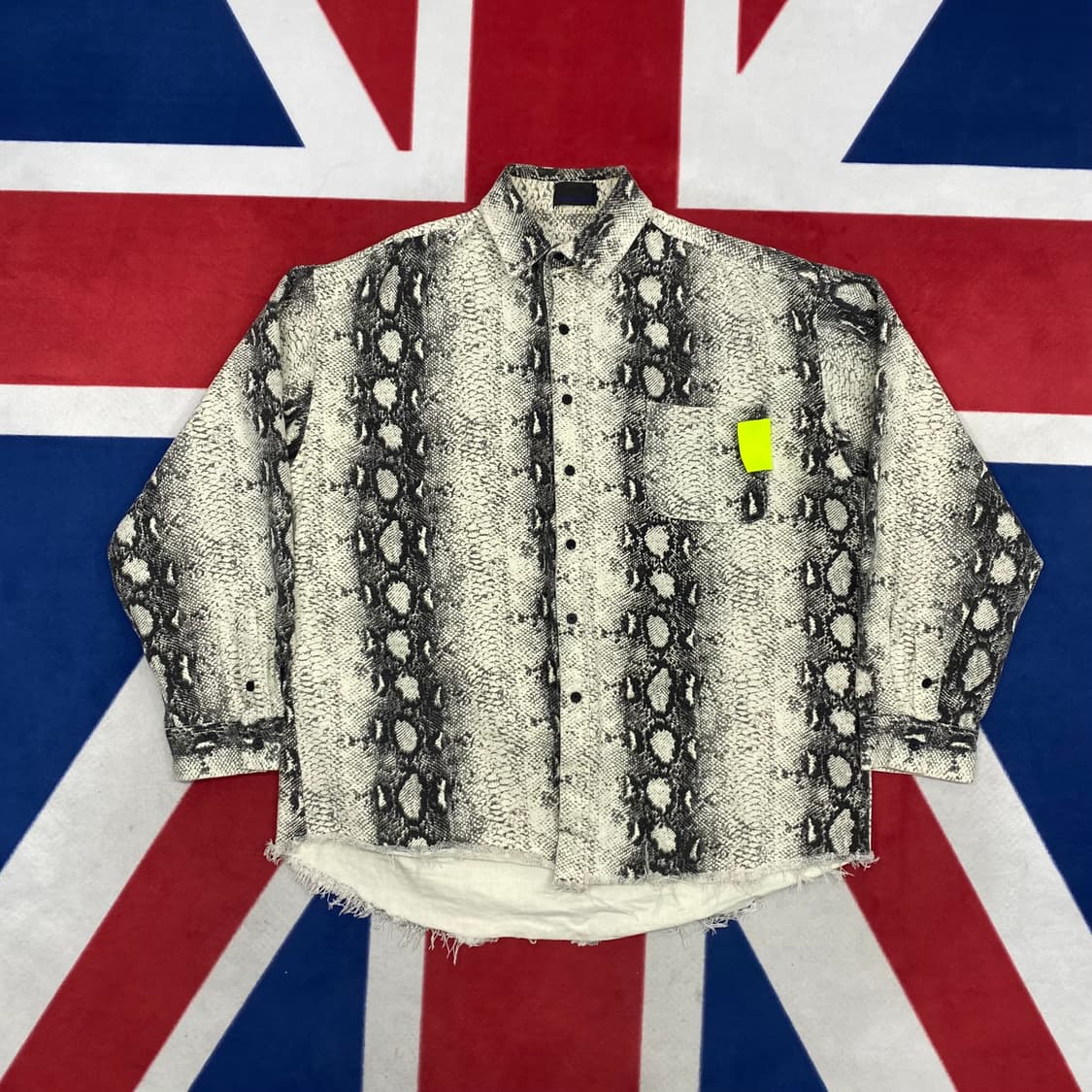 빈티지 패턴 셔츠 실측 L - XL  상품이미지1