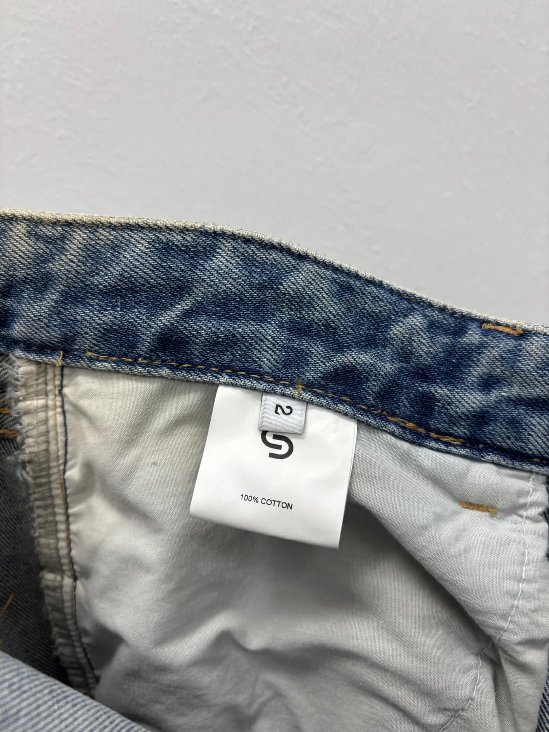 [새상품] CERRIC(세릭) 백 포켓 로고 자수 와이드 데님 팬츠 상품이미지5