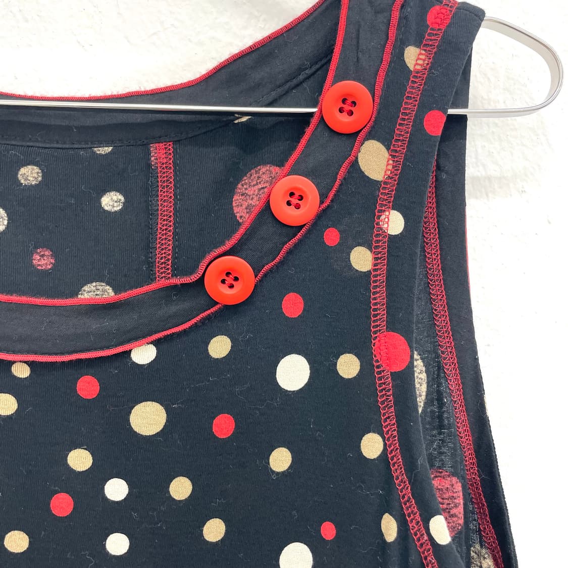 Retro polka dot sleeveless dress 상품이미지3
