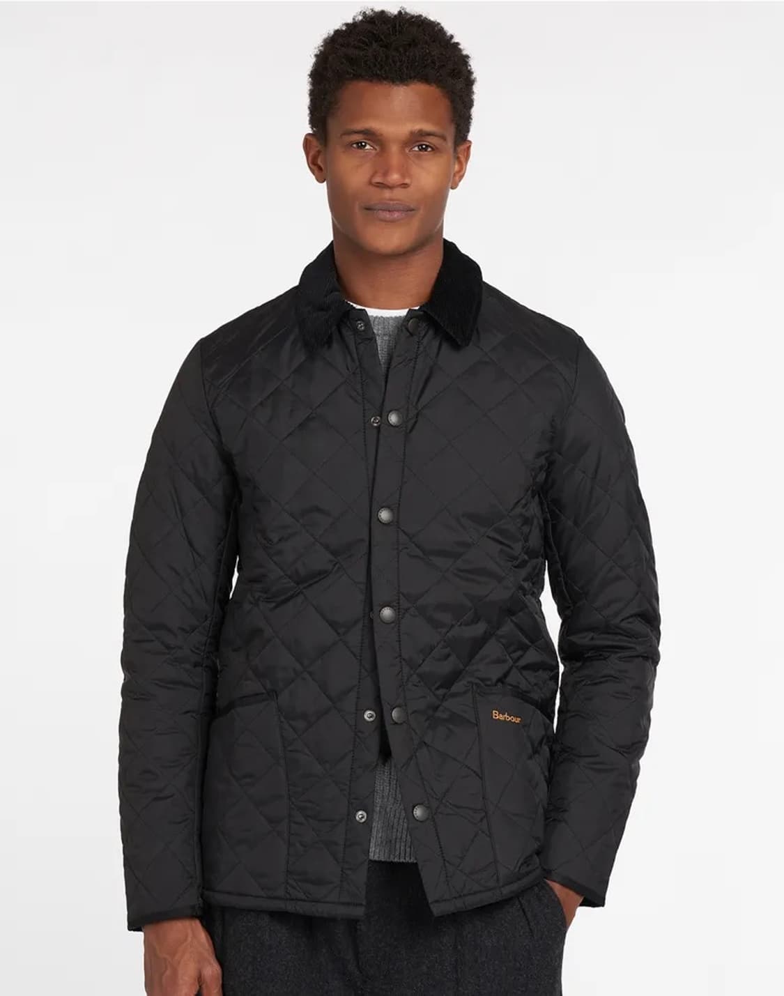 바버 퀼팅 자켓 블랙 상품이미지1