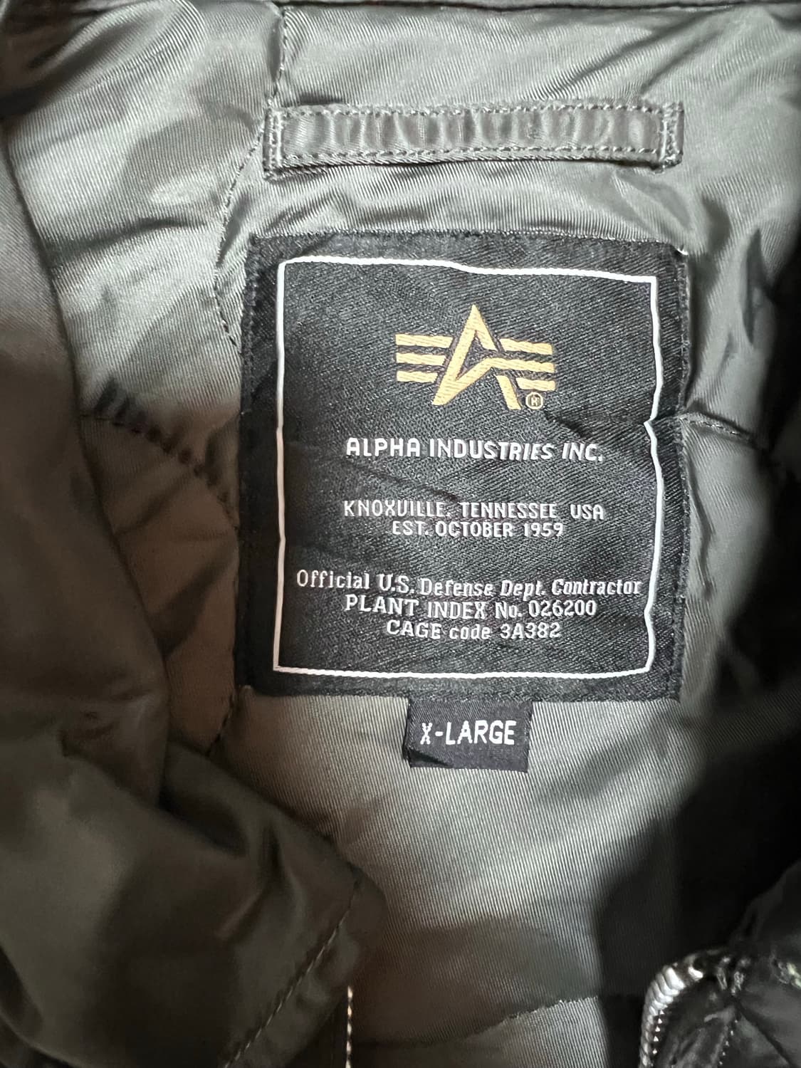 알파인더스트리 CWU-45P 카키 항공 점퍼 XL 상품이미지3