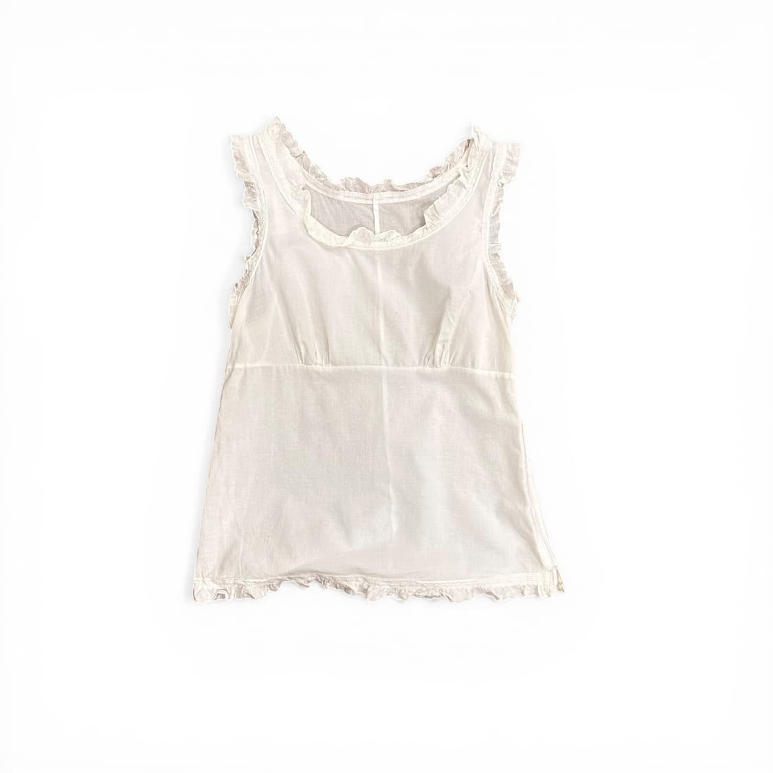 Lace Side Zip Up Sleeveless Top 상품이미지2