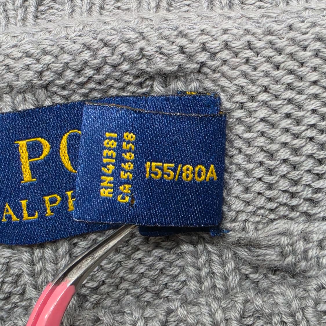 폴로 랄프로렌 캐이블 꽈배기 니트 XS 상품이미지6