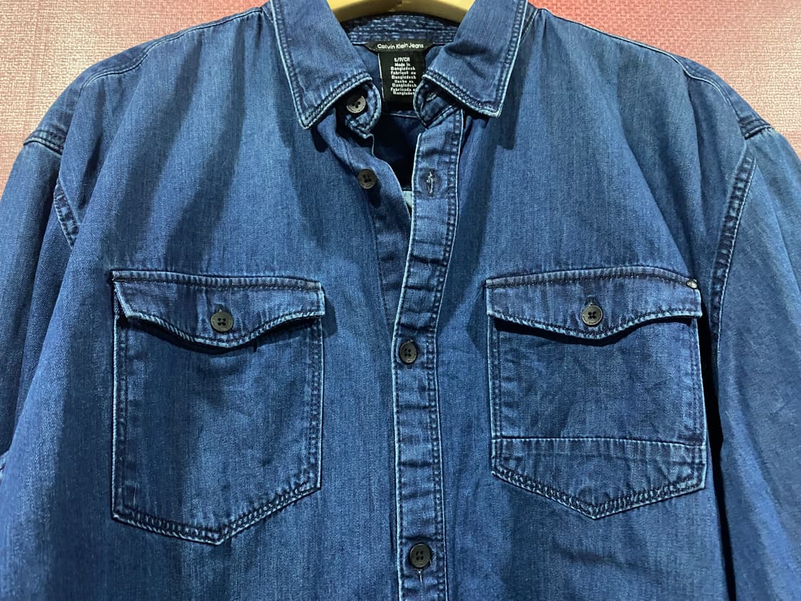 캘빈클라인 데님 셔츠 긴팔 패치 상품이미지8