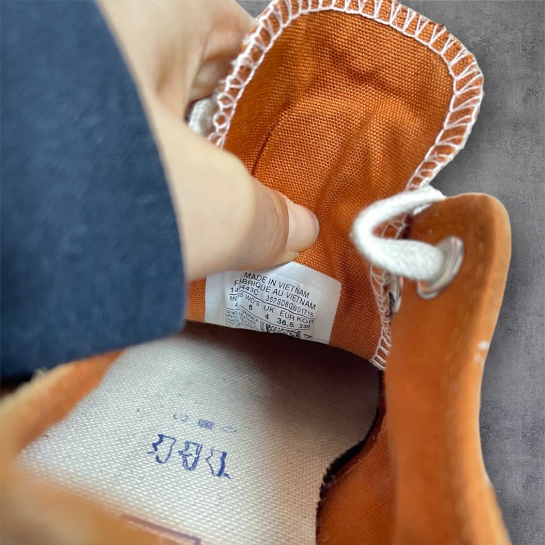 컨버스 Converse 오렌지 스웨이드 척테일러 로우 230 상품이미지5