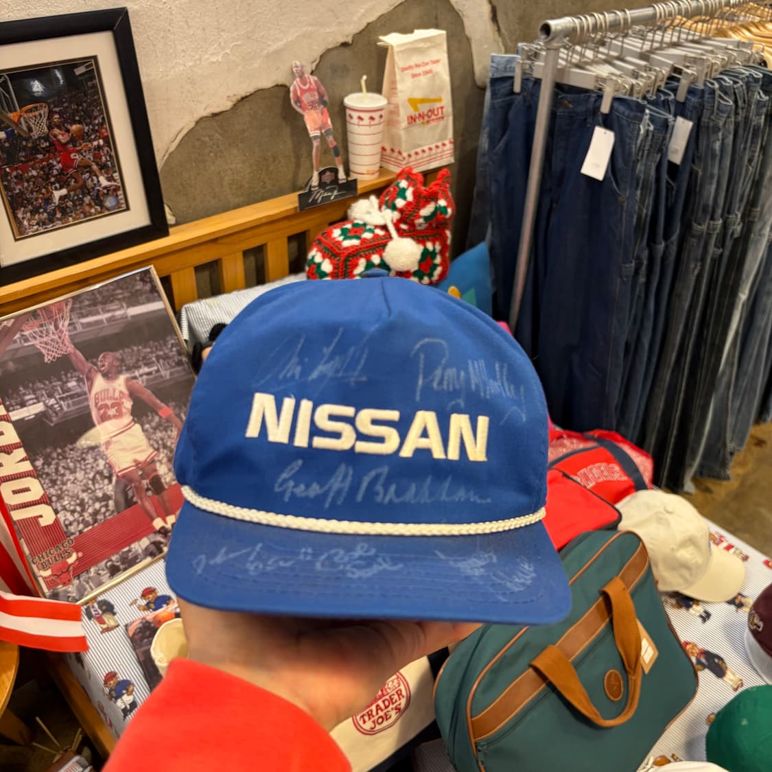 80s Made in USA 빈티지 닛산 레이싱 트러커 매쉬 볼캡 모자  상품이미지2