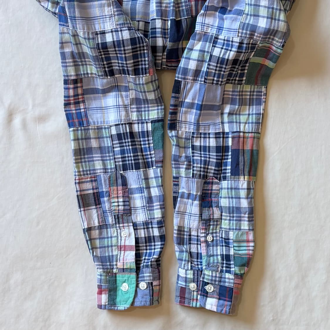 [S / 95] BB 오리지널 마드라스 패치워크 버튼다운 셔츠 상품이미지10