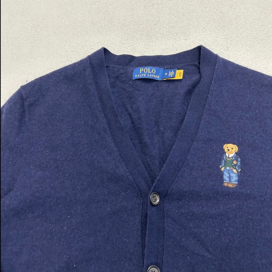 Polo Bear navy wool cardigan 상품이미지5