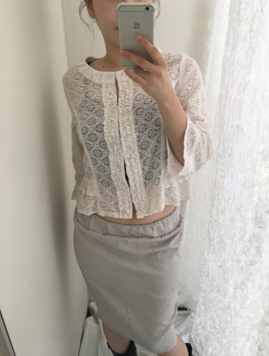 eyelet cotton blouse 상품이미지5