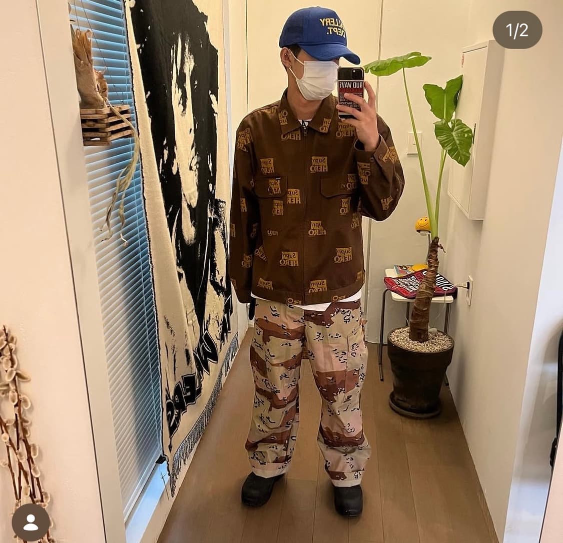 슈프림 안티히어로 워크자켓 브라운 상품이미지2