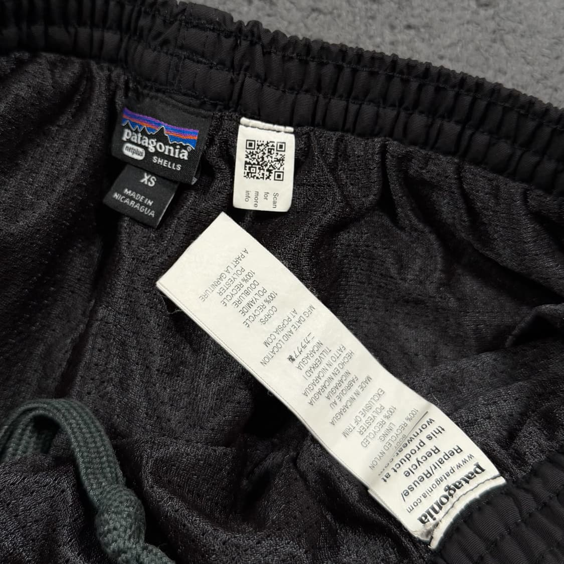 Patagonia 파타고니아 배기스 블랙 하프 팬츠 상품이미지4