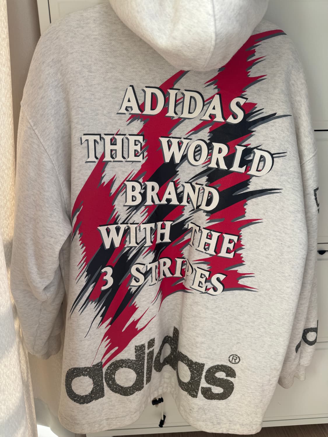 올드스쿨 빈티지 90년대 아디다스 x 데상트 플리스 후드집업 상품이미지7