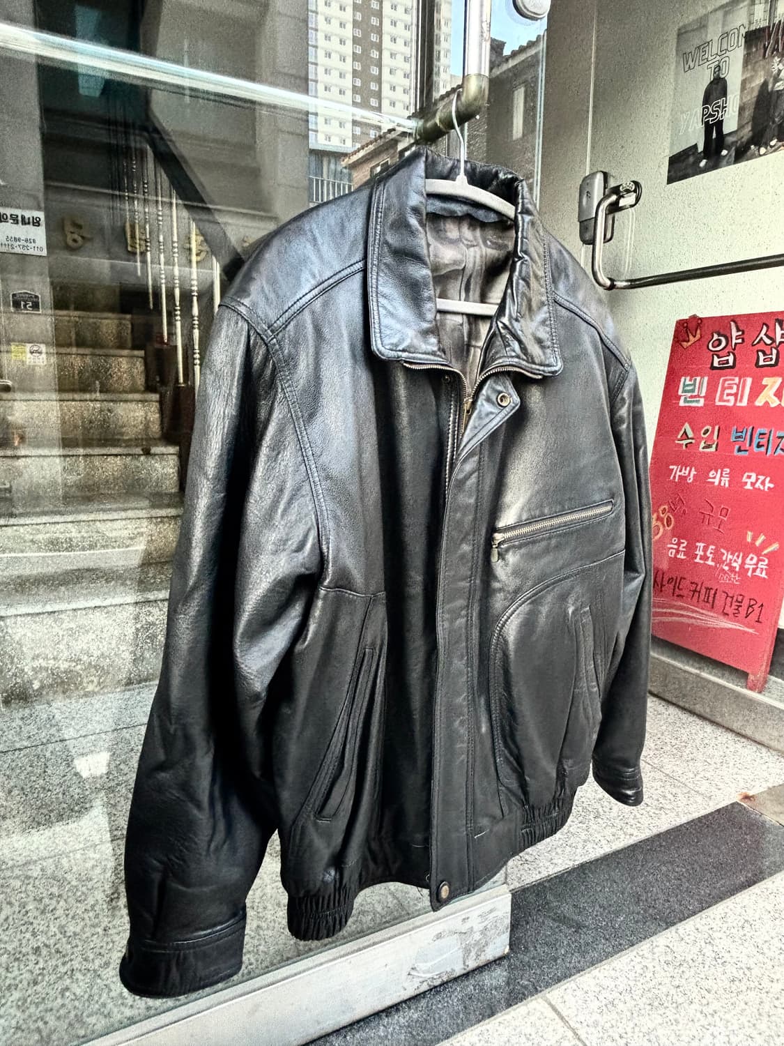 빈티지 가죽 자켓 상품이미지3