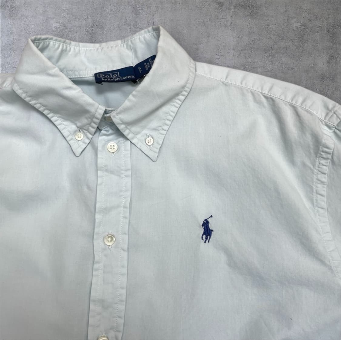 폴로 랄프로렌 스카이블루 포니자수 셔츠 S 상품이미지4