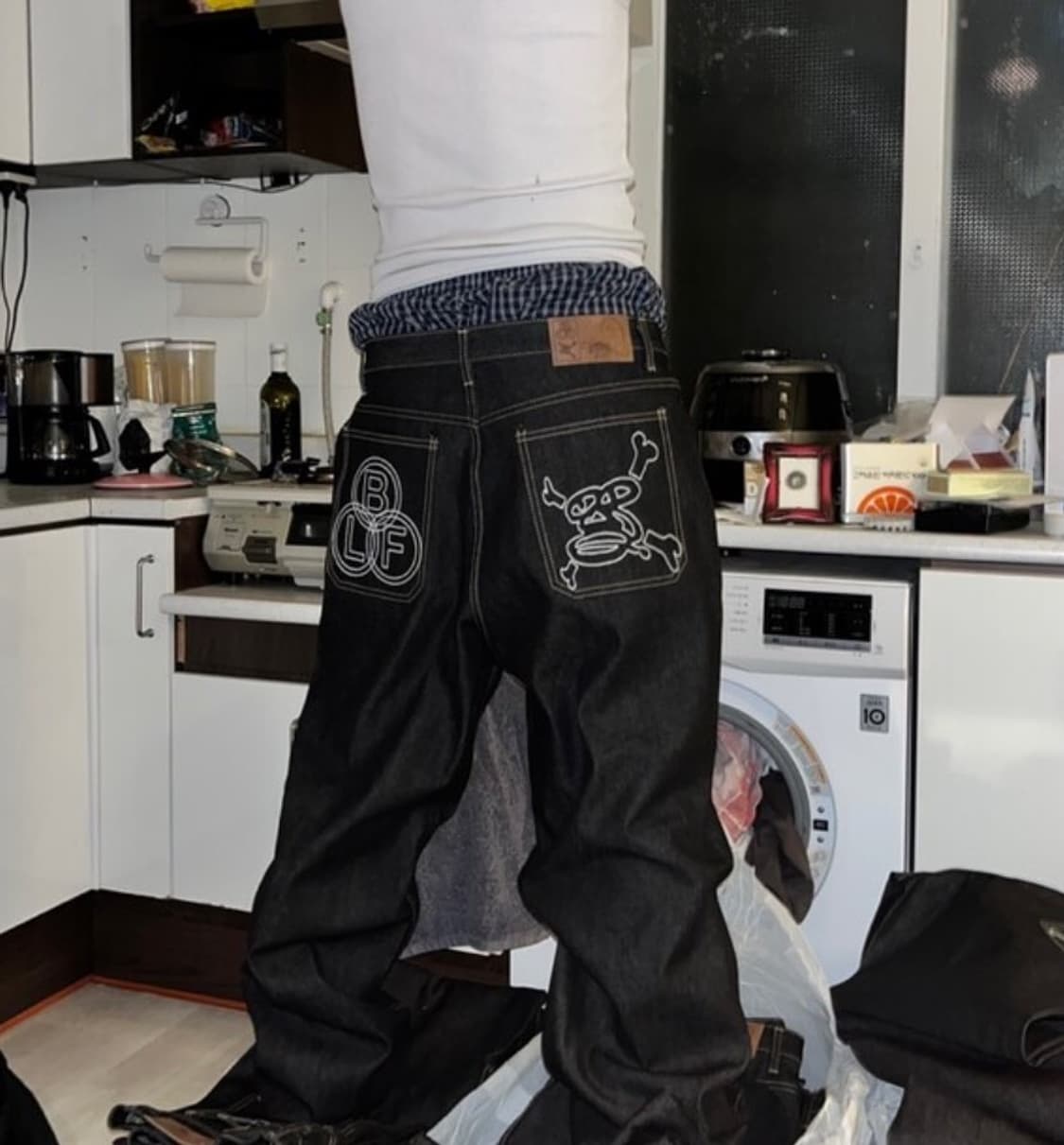 보이롱페이스 보롱페 롱 데님 L 상품이미지1