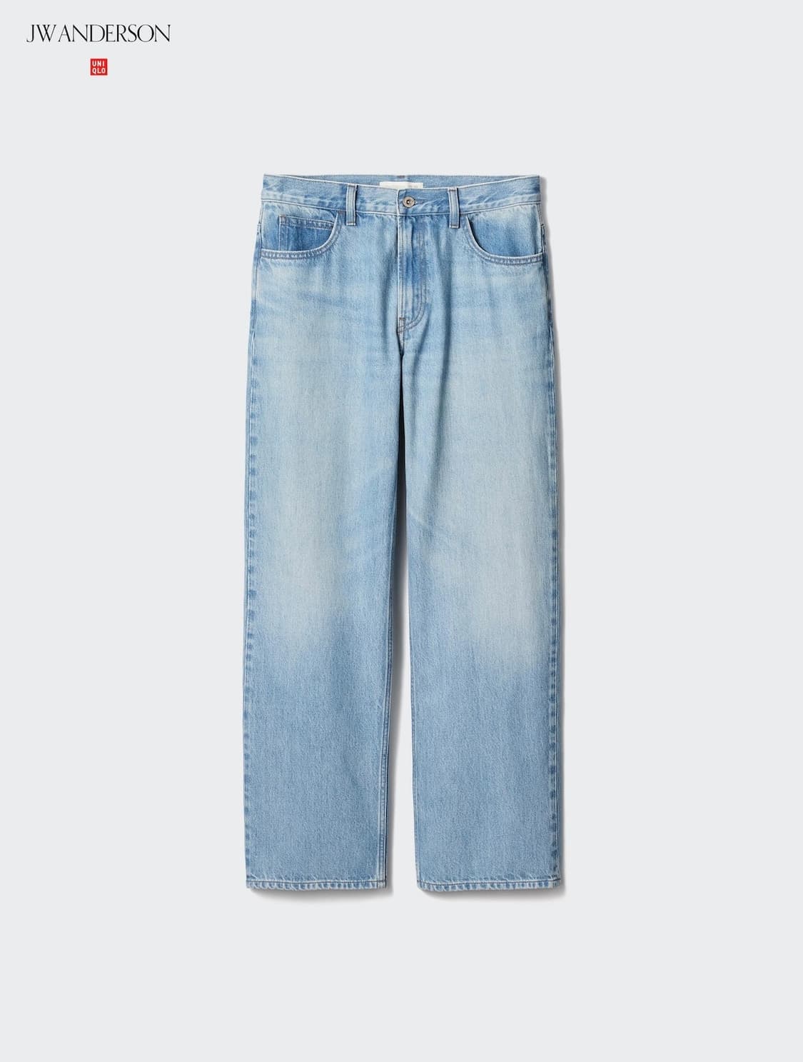 유니클로 jwa 스트레이트진 MEN 30 사이즈 - 블루(연청) 상품이미지2