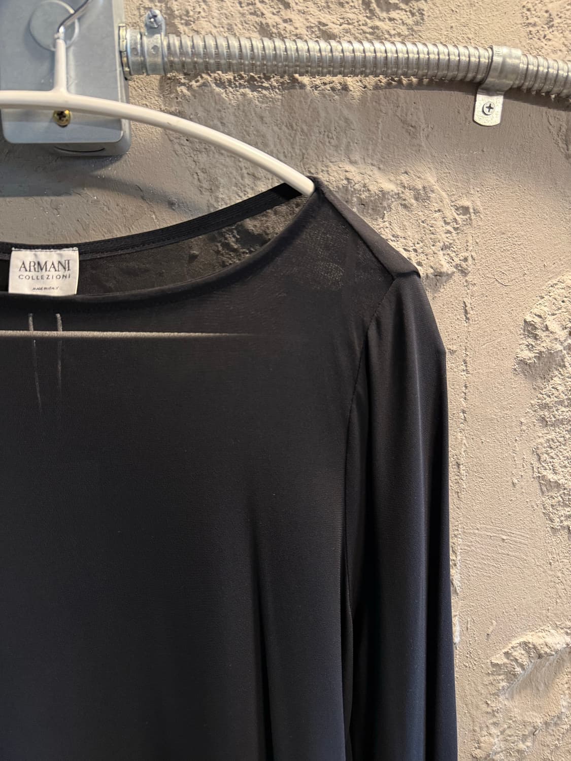 아르마니 꼴레지오니 ARMANI 백오픈 스트레치 원피스 블랙 40 상품이미지3
