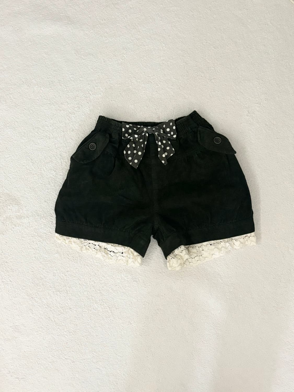 일본빈티지 말차맛 리본 갸루숏팬츠 니혼진너드히메갸루라떼갸루 벌룬반바지 상품이미지1