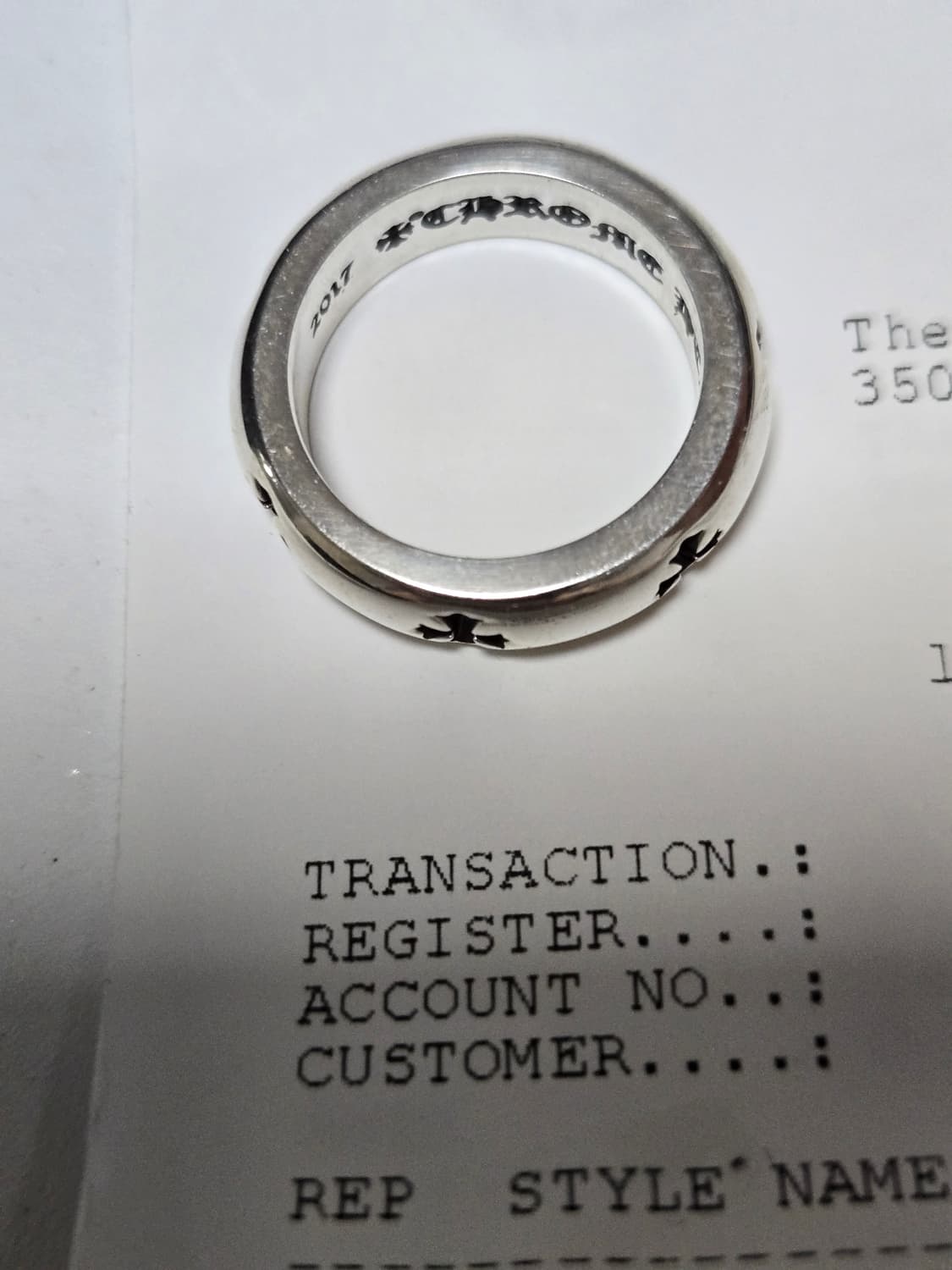 크롬하츠 네거티브플러스링 us5.5 상품이미지2