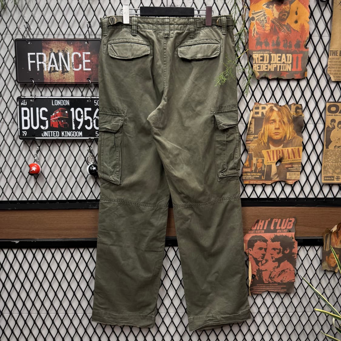 GAP 갭 밀리터리 카고 팬츠 사이드 포켓 포인트 카키 상품이미지2