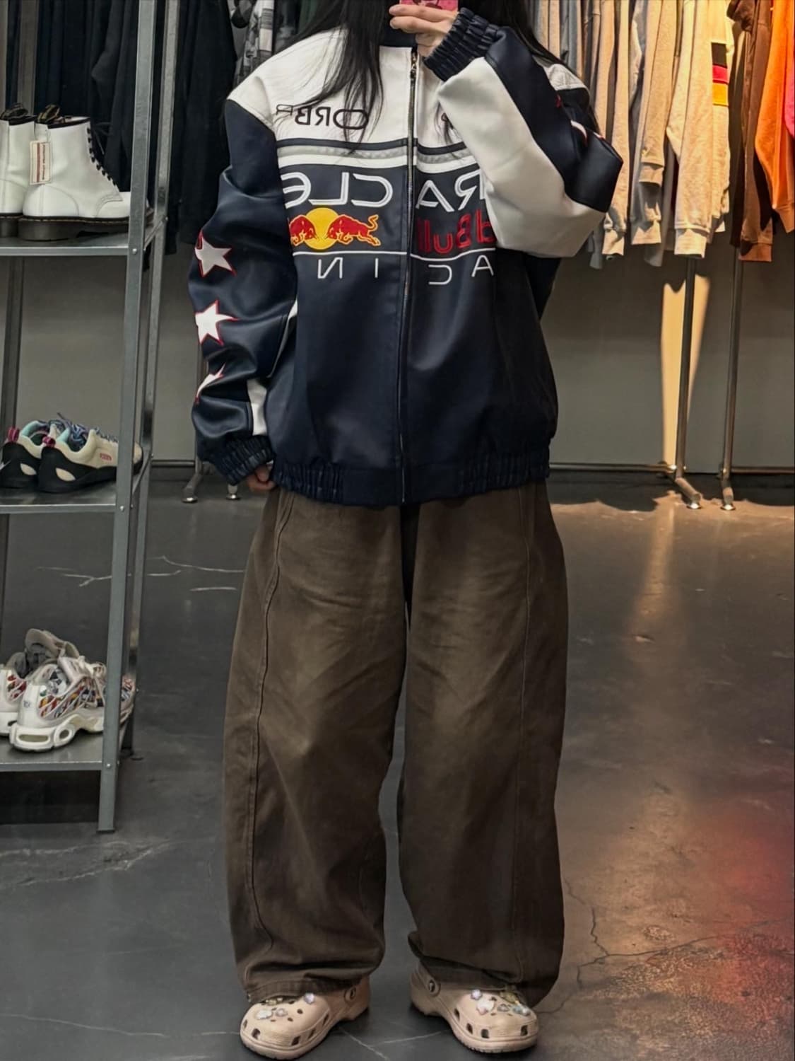 오라클 레드불 레이싱 그래픽 레더자켓 A3398 상품이미지1