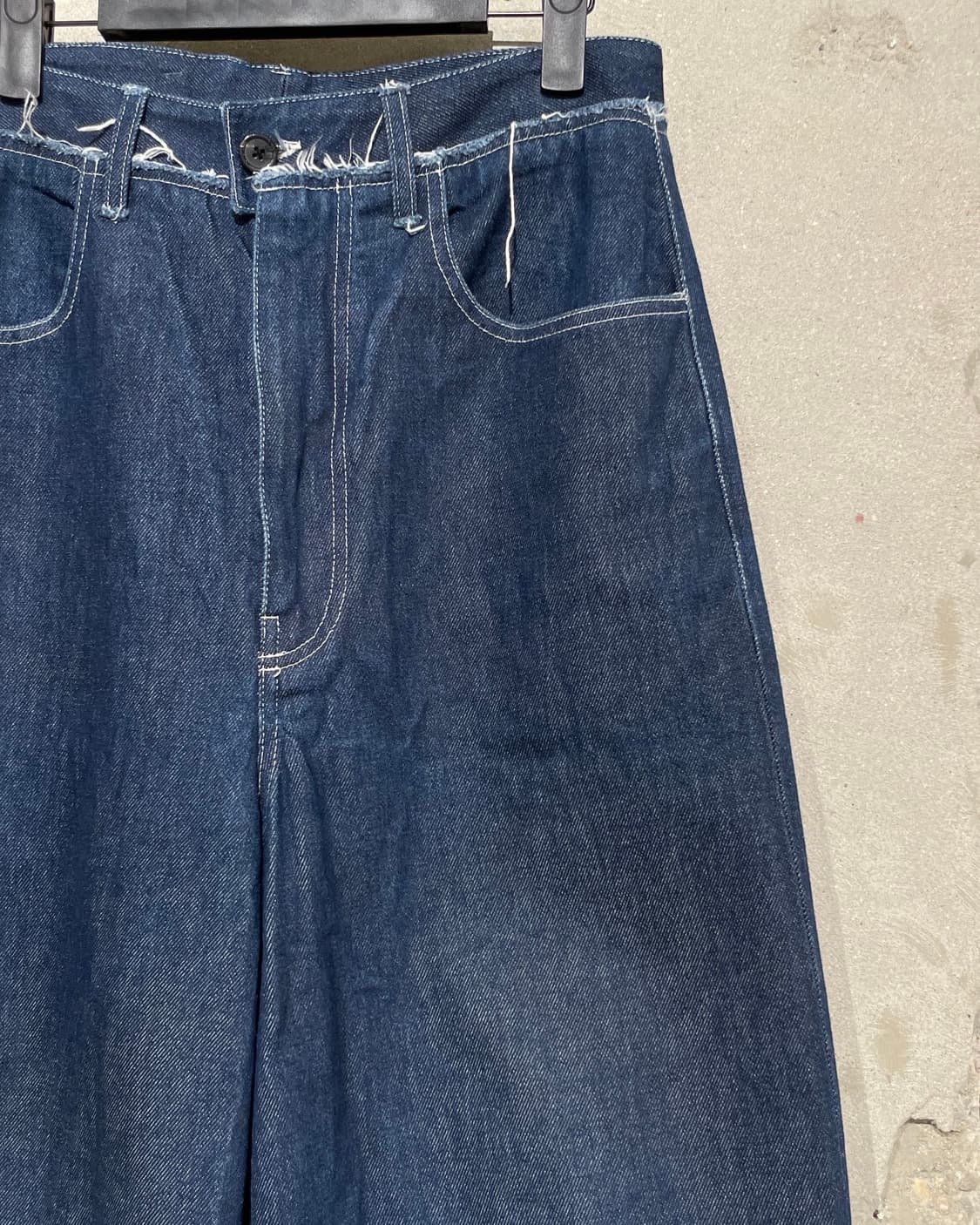 카미엘 포트젠스 진청 오우버진 데님 팬츠 상품이미지3