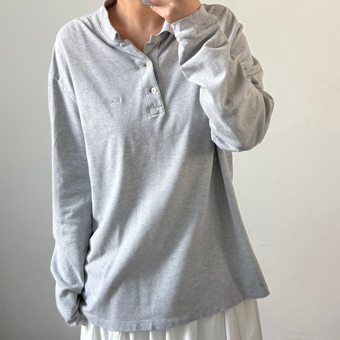 [XXL] 라코스테 그레이 카라티셔츠 상품이미지2