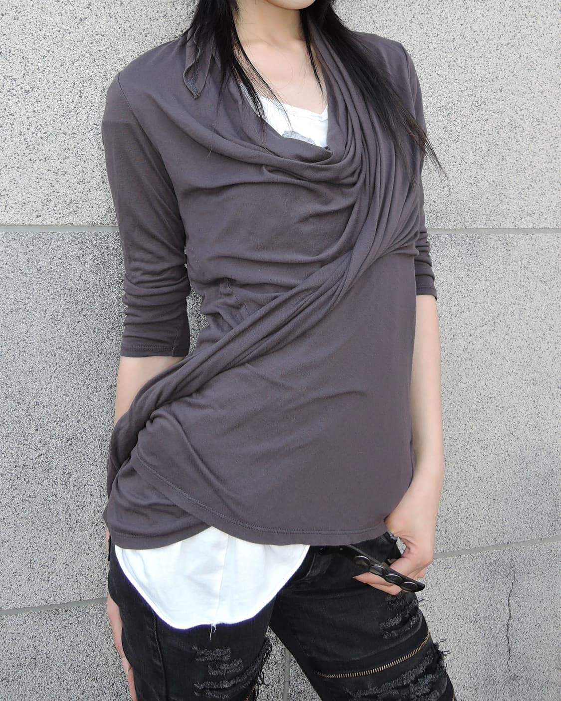 Drape Long Cardigan 상품이미지4