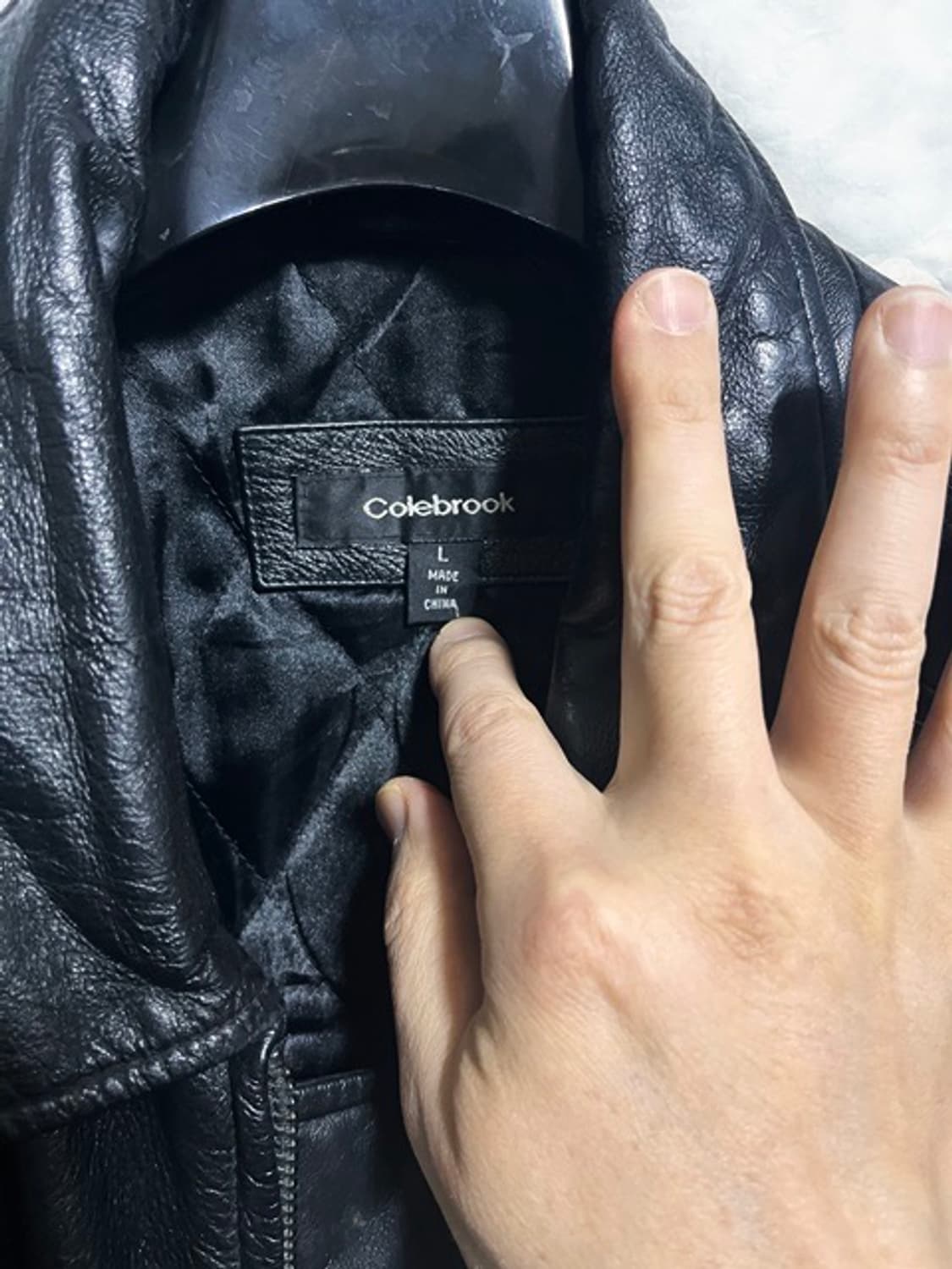 cole brook L 블랙 리얼 가죽자켓 상품이미지2