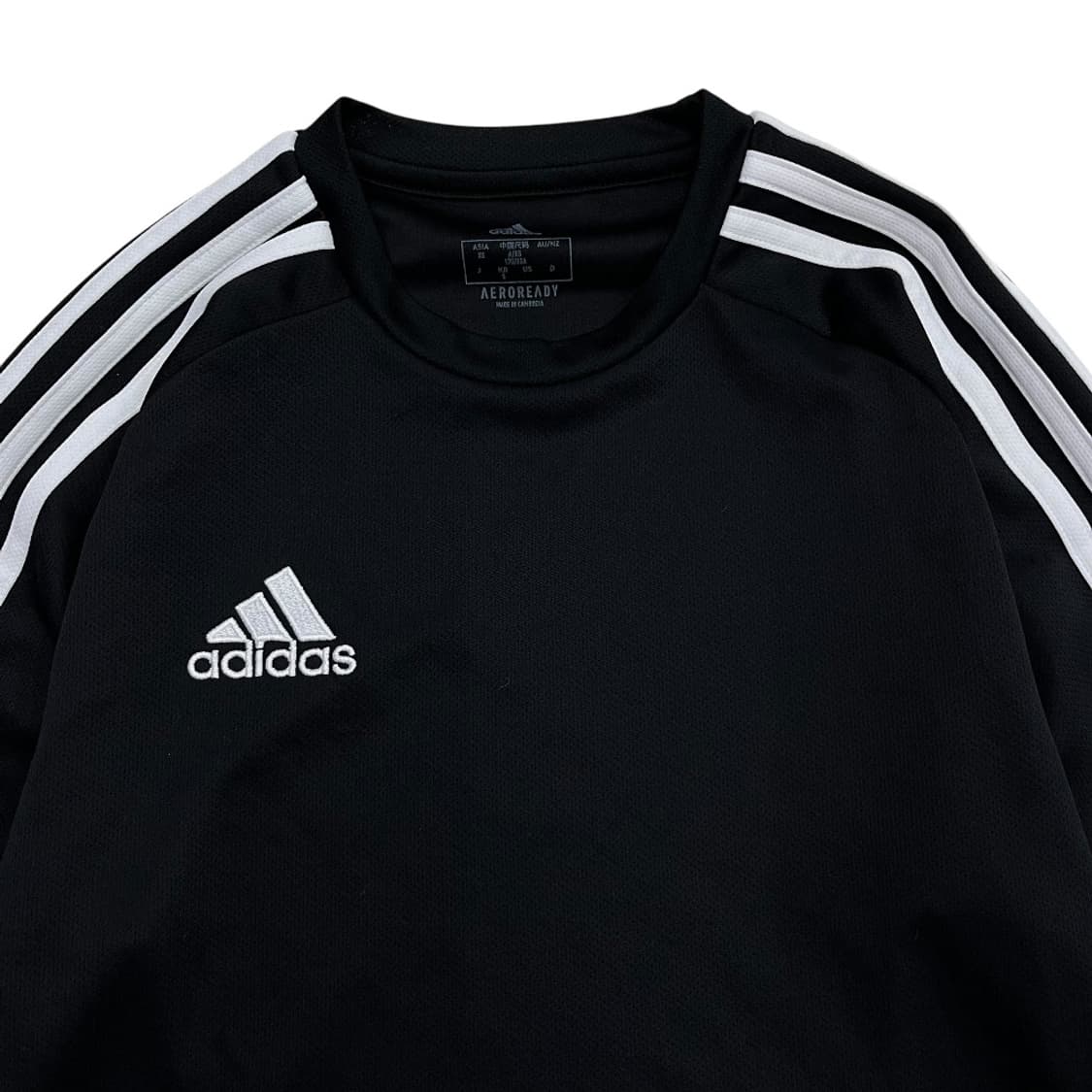 아디다스 에센셜 화이트라인 블랙 매쉬 롱슬리브 S 상품이미지5