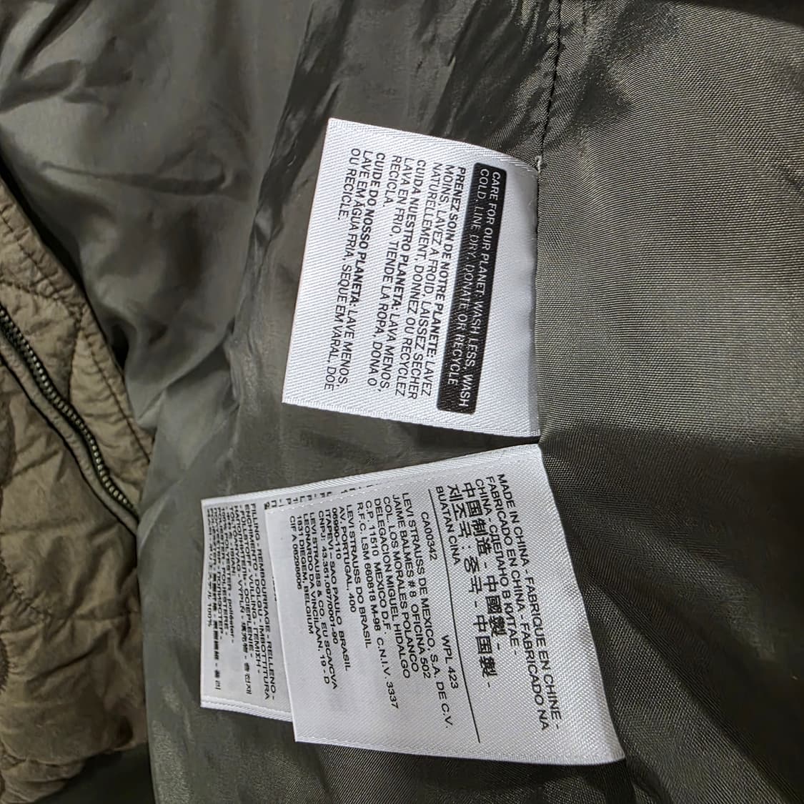 LEVIS 리바이스 퀼팅 봄버 재킷 상품이미지6