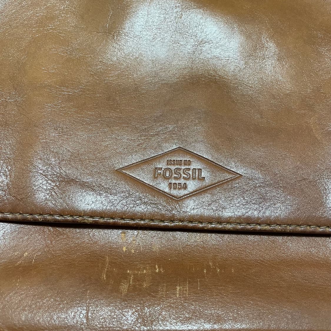 FOSSIL 레더 빈티지 크로스백 브라운 상품이미지2