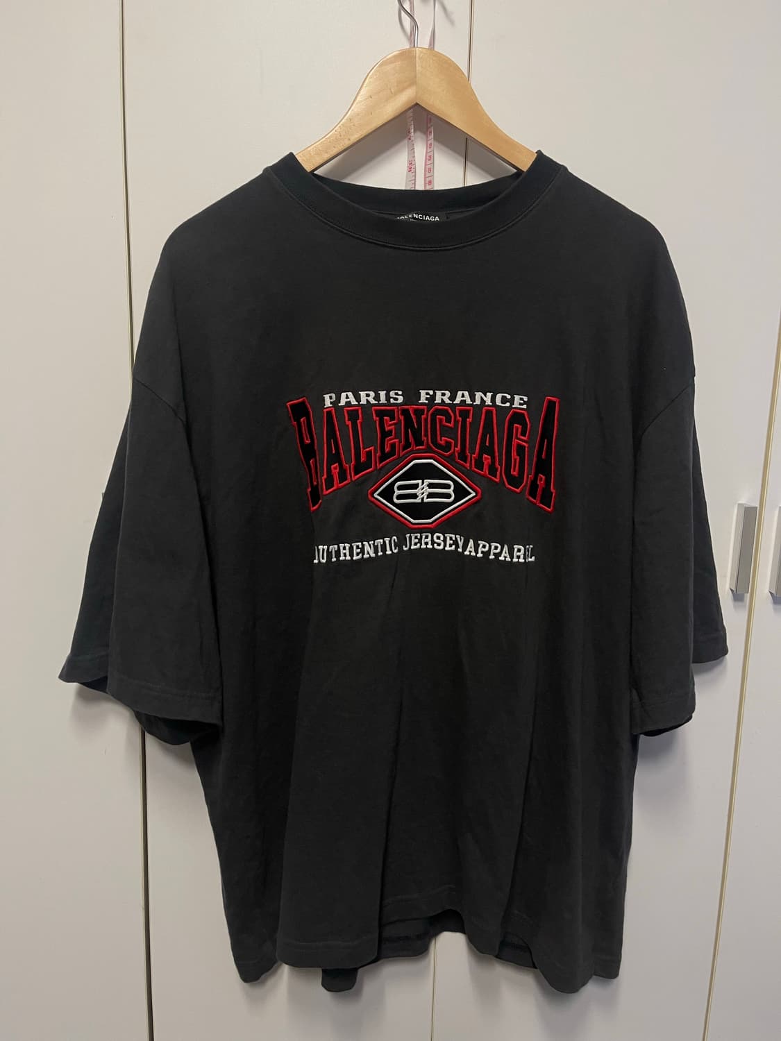 발렌시아가 어센틱 저지 어패럴 반팔티 L 상품이미지4