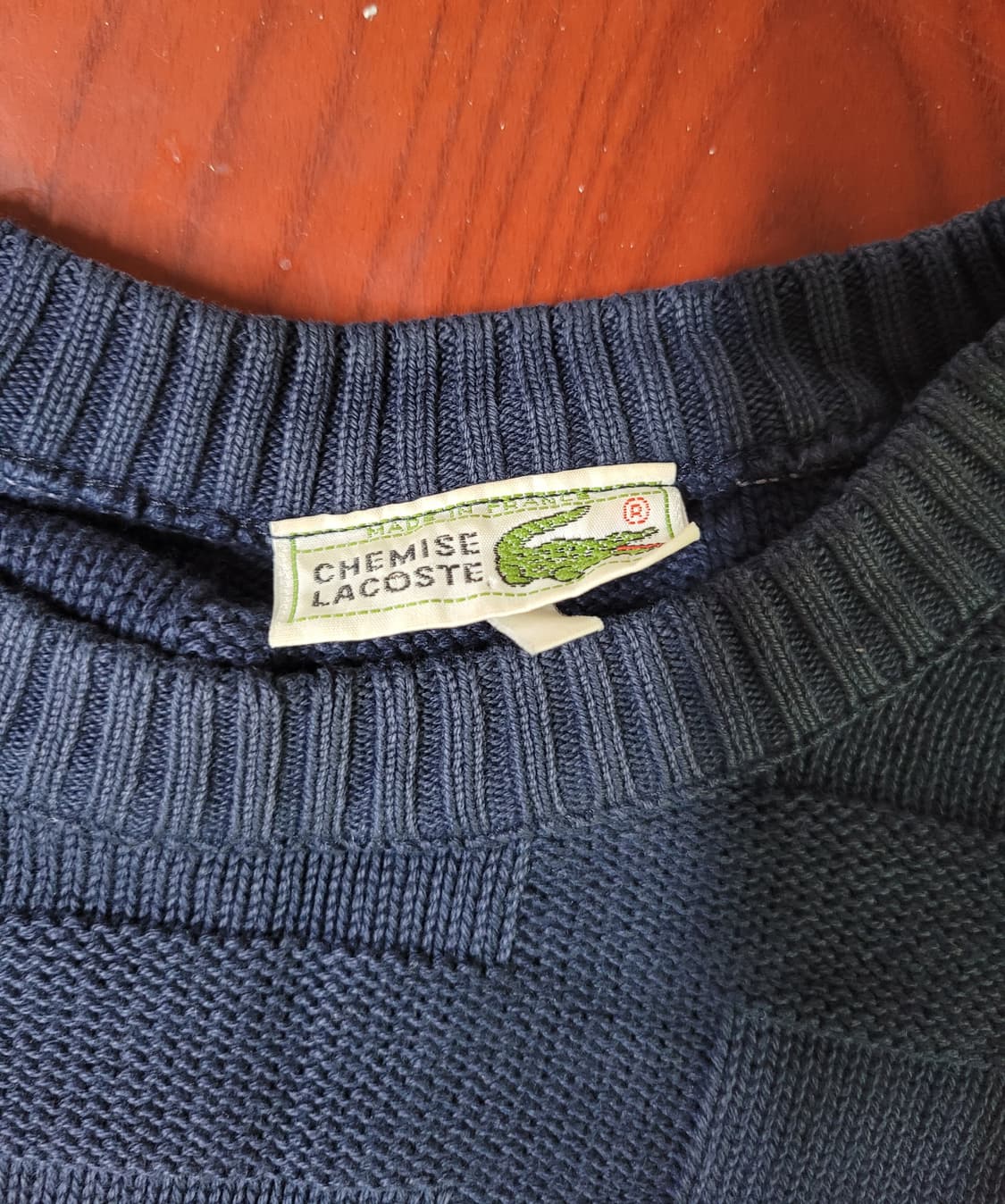 90년대 빈티지 라코스테 네이비 니트 상품이미지2