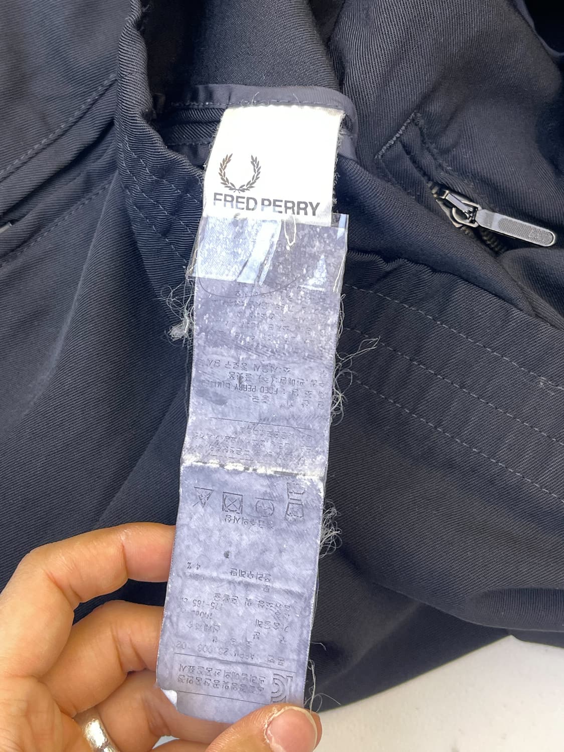 프레드 페리 월계수 울 블루종 자켓 상품이미지9