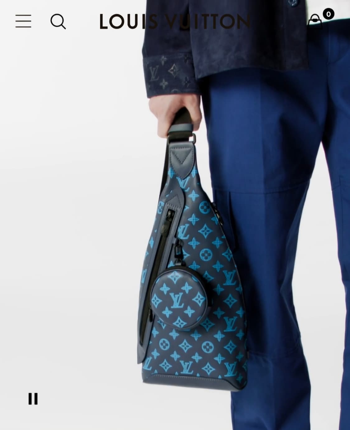 루이비통 올레더 듀오 슬링백 크로스백 리버블루 (새상품) 상품이미지3