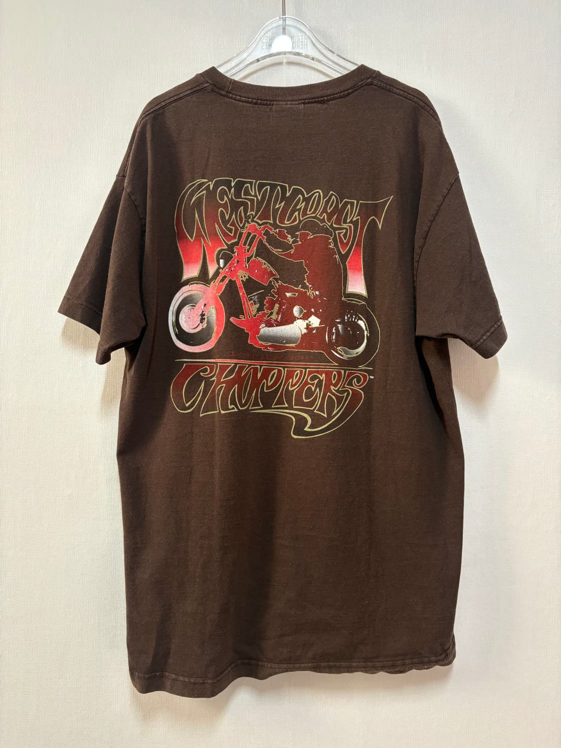 [L] West Coast Choppers 반팔 티셔츠 브라운 상품이미지2
