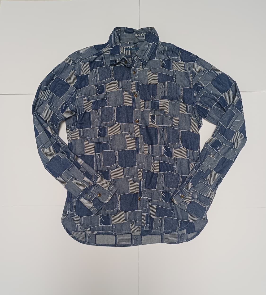 50사이즈 패턴 셔츠 상품이미지1