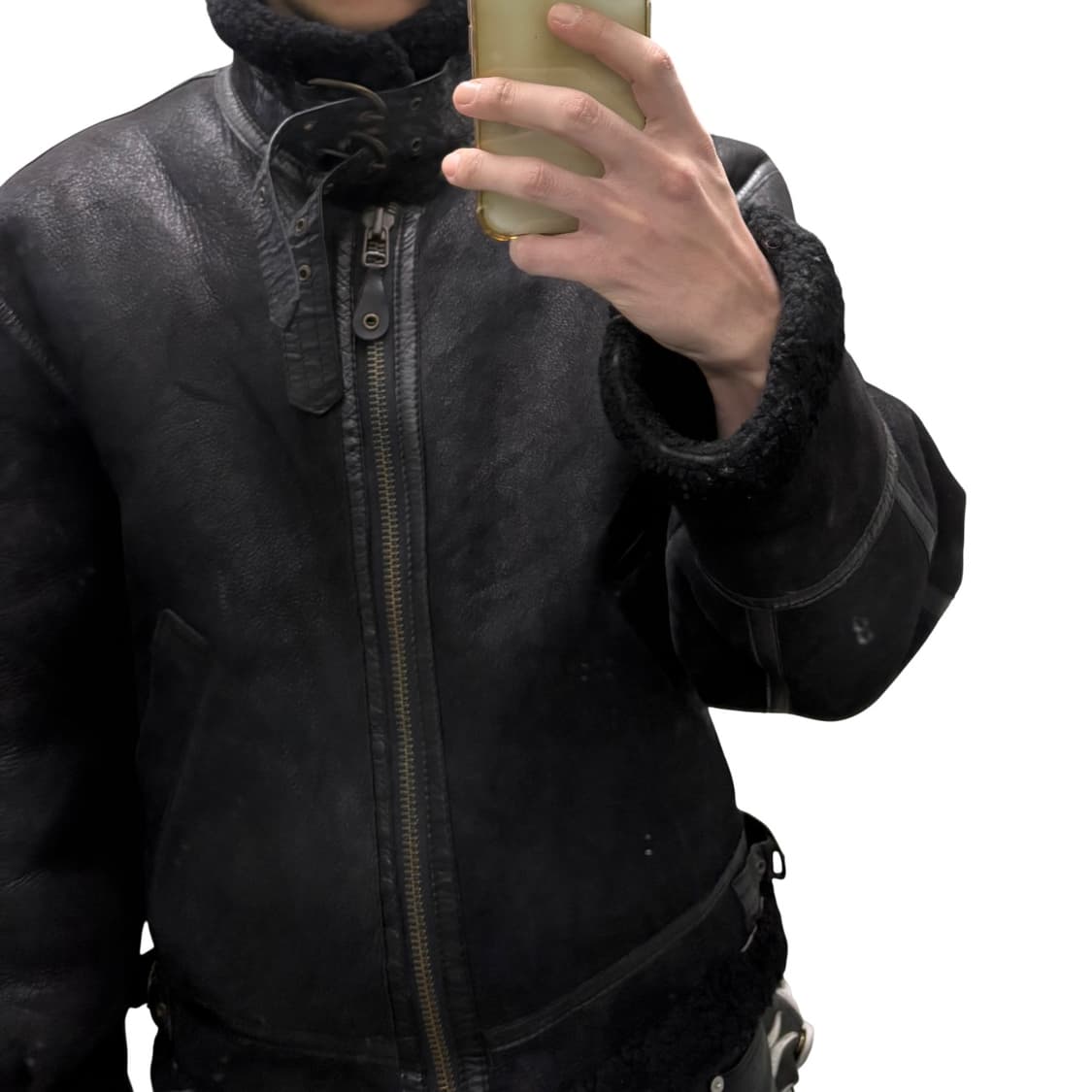 빈티지 b-3 리얼 무스탕 양가죽 양털 상품이미지2