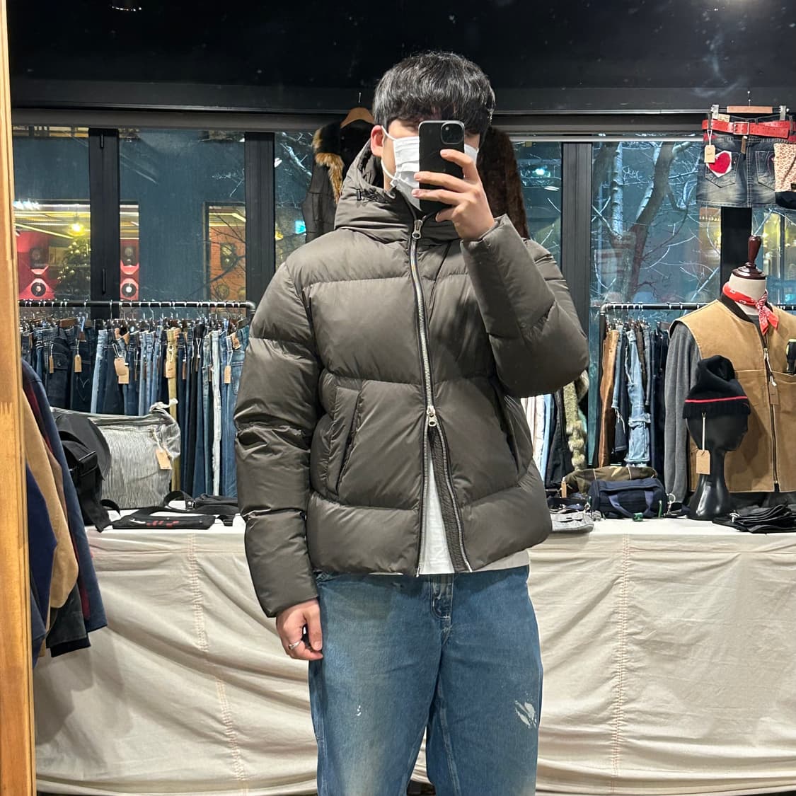 L) 빔즈 BEAMS by GF 오리털 패딩 점퍼 상품이미지9