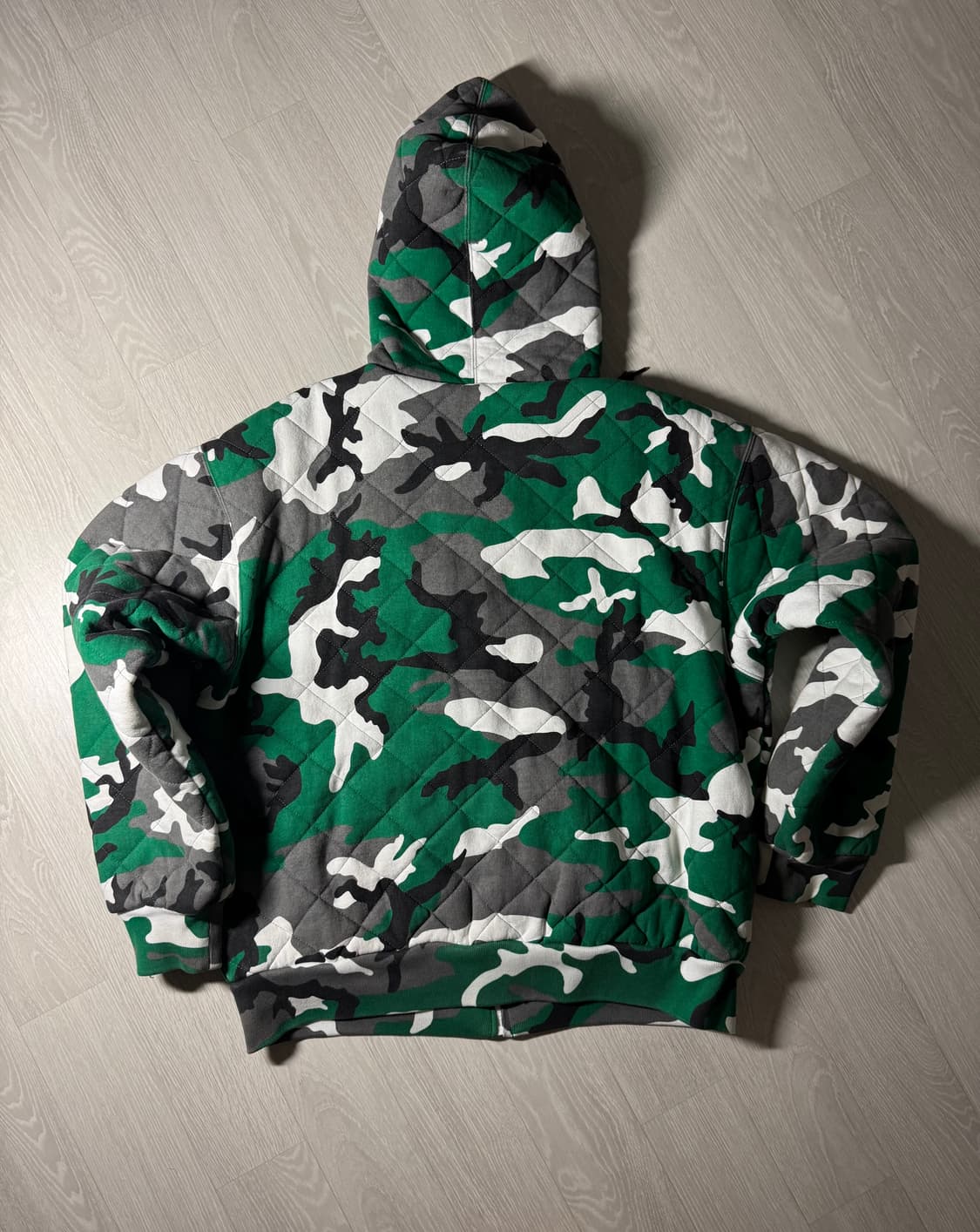 Supreme Quilted Zip Up Hooded Sweatshirt 상품이미지2