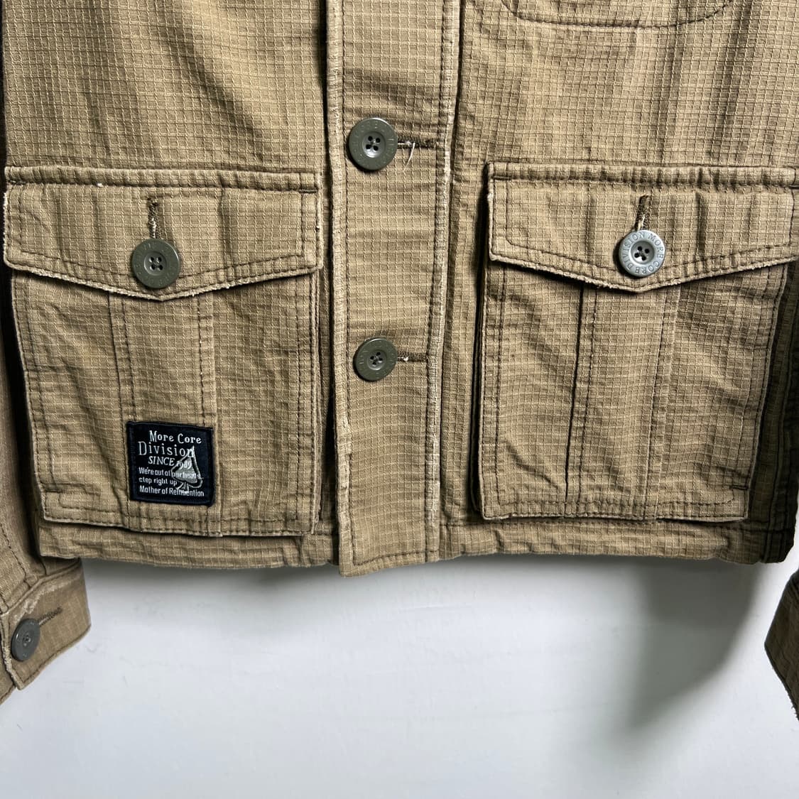 MCD 카키 밀리터리 후드 야상 자켓 S 상품이미지6