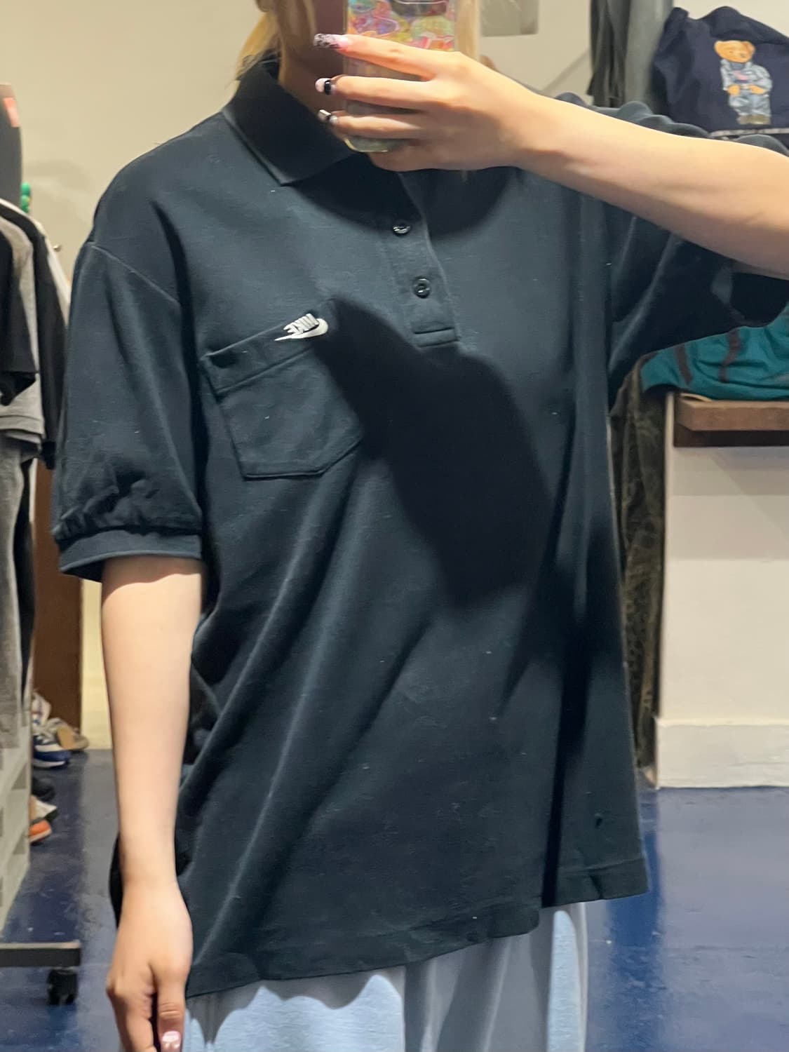 1990s NIKE 나이키 카라 반팔티 상품이미지2